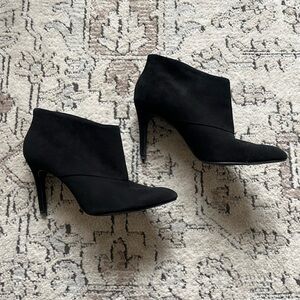 Zara Woman Pointed Toe Black High Heel Ankle Booties Size 38 (US 7.5)